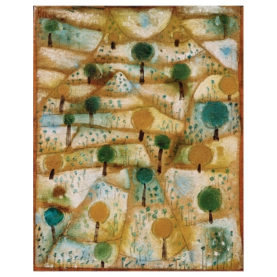Tableau, Impression Sur Toile - Small Rhytmic Landscape Paul Klee - Décoration murale
