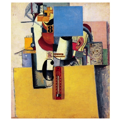 Quadro em Tela, Impressão Digital - Soldado da Primeira Divisão - Kazimir Malevich - Decoração de Parede