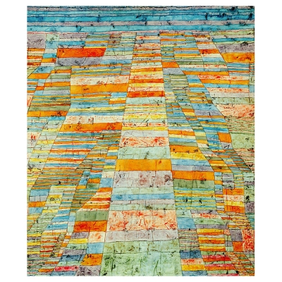 Kunstdruck auf Leinwand - Haupt und Nebenwege Paul Klee - Wanddeko, Canvas
