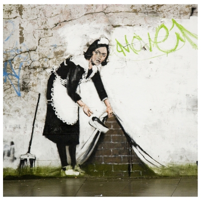 Canvastryck - Sweep it Under the Carpet, Banksy - Dekorativ Väggkonst