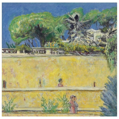 Kunstdruck auf Leinwand - Terrasse Dans Le Midi Pierre Bonnard - Wanddeko, Canvas