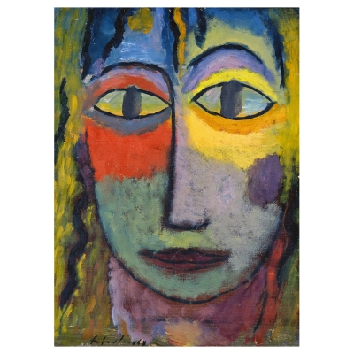 Canvastryck - Woman'S Head "Medusa" - Alexej Von Jawlensky - Dekorativ Väggkonst