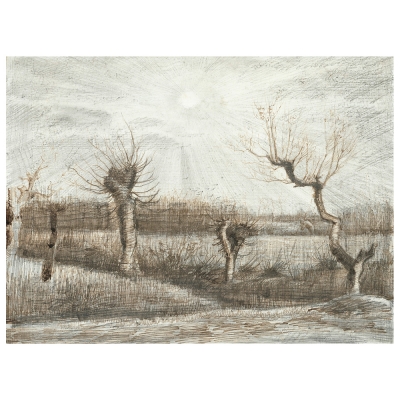 Tableau, Impression Sur Toile - Tetards (Pollards) - Vincent Van Gogh - Décoration murale