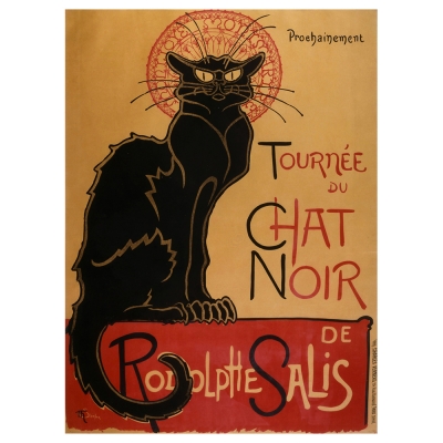 Tableau, Impression Sur Toile - Tournée Du Chat Noir Théophile Alexandre Steinlen - Décoration murale