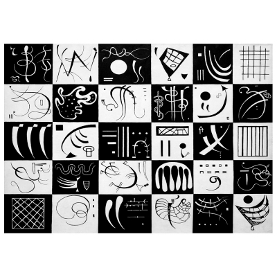 Quadro em Tela, Impressão Digital - Trinta - Wassily Kandinsky - Decoração de Parede