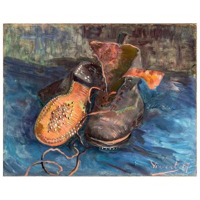 Kunstdruck auf Leinwand - Ein Paar Schuhe Vincent Van Gogh - Wanddeko, Canvas