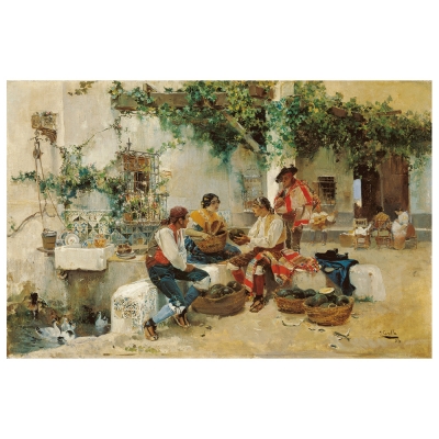 Kunstdruck auf Leinwand - Verkauf Von Melonen - Joaquin Sorolla - Wanddeko, Canvas