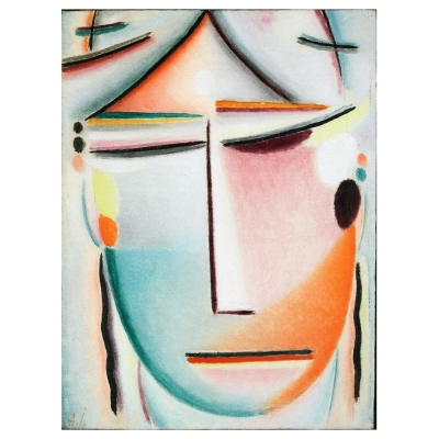 Canvastryck - Saviour'S Face: Beauty (Red) - Alexej von Jawlensky - Dekorativ Väggkonst